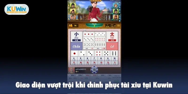 Tài Xỉu Kuwin - Bí Quyết Nâng Cao Khả Năng Trúng Thưởng Lớn Giao diện vượt trội khi chinh phục tài xỉu tại Kuwin