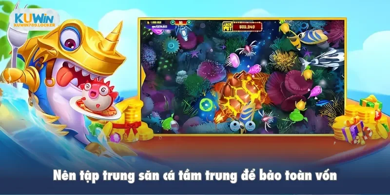 Bắn Cá Kuwin Nên tập trung săn cá tầm trung để bảo toàn vốn
